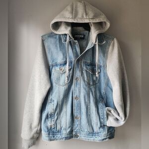 Amnesia Denim Sweatshirt Jacket